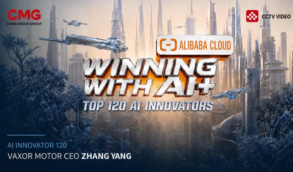 Zhang Yang, CEO von VAXOR MOTOR, wurde in der zweiten Staffel von &bdquo;Win in AI+&ldquo; unter 120 KI-Innovatoren ausgew&auml;hlt
